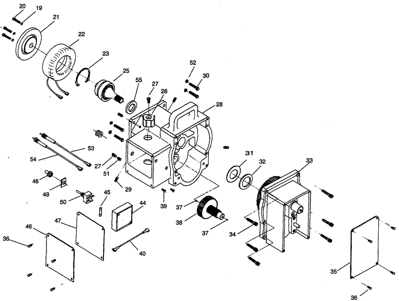 Elite G40 Gear Box Diagram and Parts List for ELITE-G40  Titan Paint Sprayer