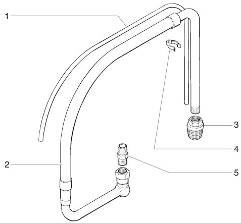 Impact 740/840 Low Rider Siphon Assembly (P/N 805-296) Diagram and Parts List for 740-840  Titan Paint Sprayer