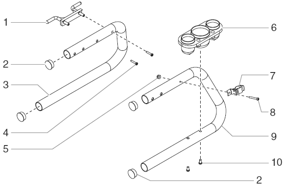 Rentspray 650 Skid Assembly Diagram and Parts List for 650  Titan Paint Sprayer