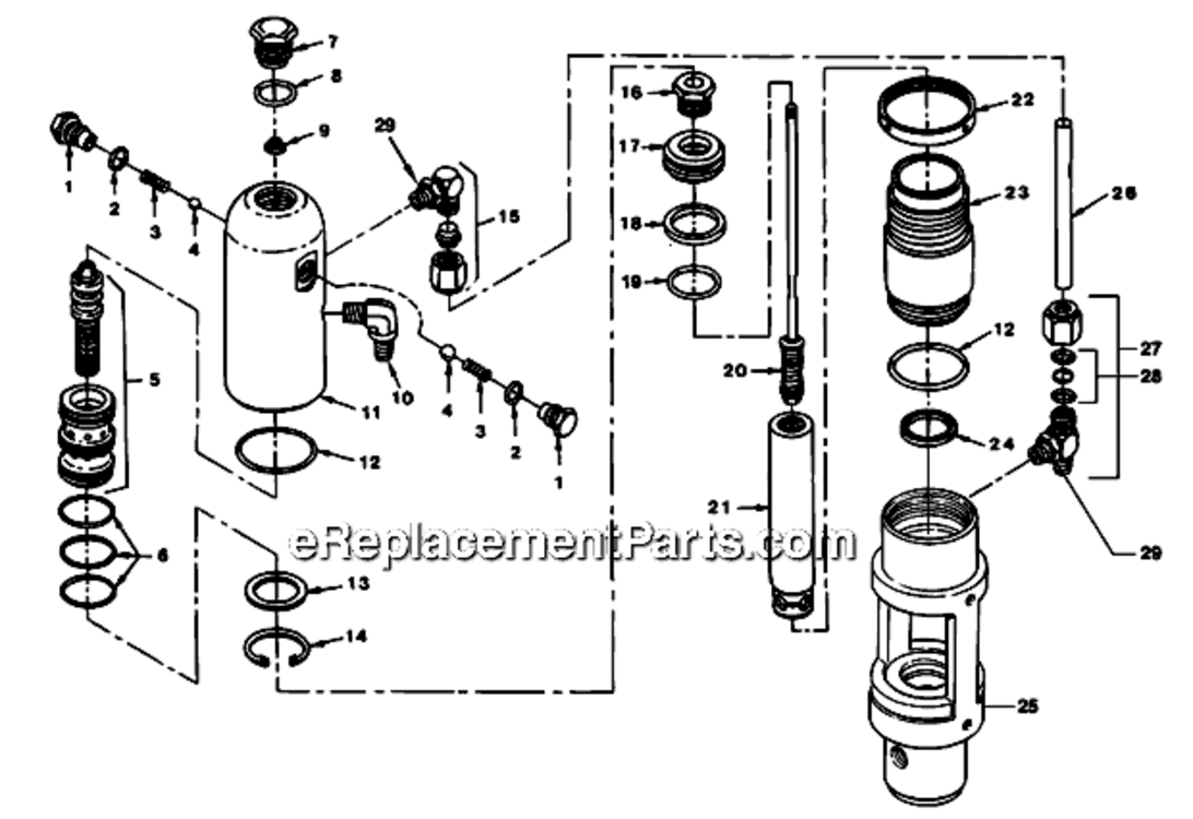 Hydraulic Motor Diagram and Parts List for 9900XLT 759-990 Titan Paint Sprayer