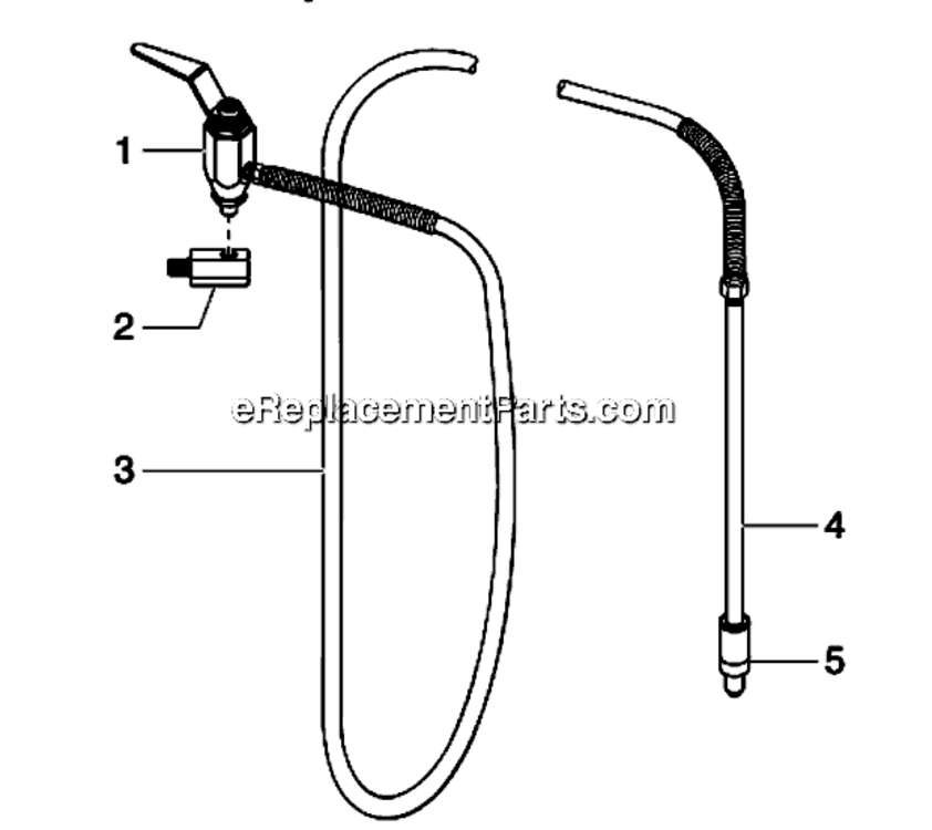 Bleed Hose Assembly With Valve Diagram and Parts List for 9900XLT 759-990 Titan Paint Sprayer