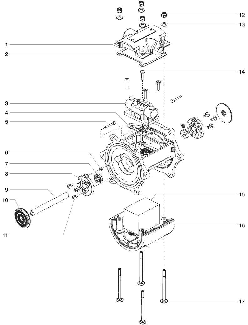 Powrtex 300dd / 600dd Motor Diagram and Parts List for 300DD 600DD Titan Paint Sprayer