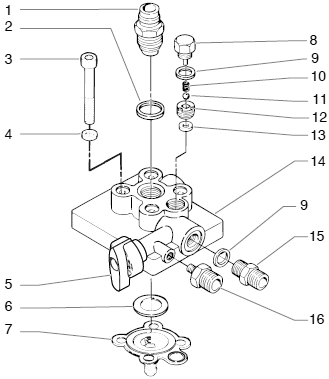 Profinish As1130 Paint Pump Assembly Diagram and Parts List for AS1130  Titan Paint Sprayer