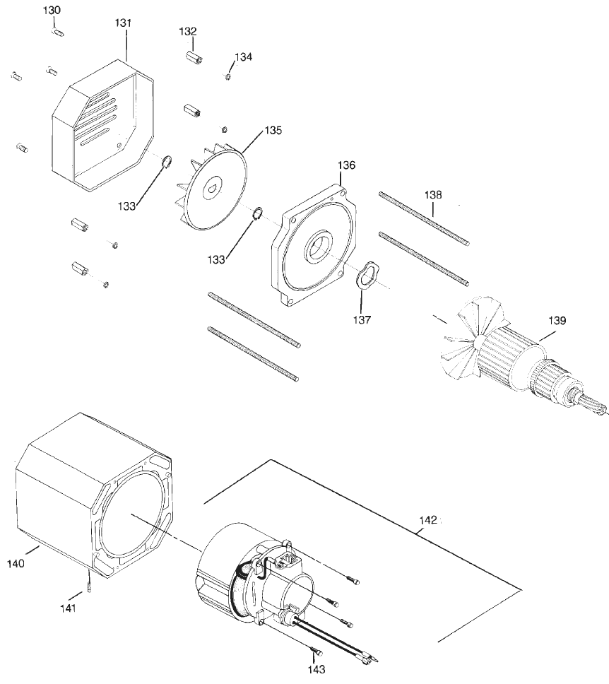 Epic 447hpx Unitec Motor Complete Diagram and Parts List for 447HPX  Titan Paint Sprayer