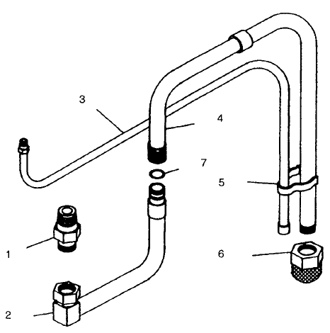 Epic 1200hpg 5 Gal (55 Gal) Swivel Syphon Hose (Low Rider Pump) Diagram and Parts List for 1200HPG  Titan Paint Sprayer