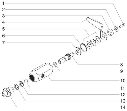 Powrliner 8900xlt Sp Bleed Valve Assembly (P/N 944-030) Diagram and Parts List for 8900XLTSP  Titan Paint Sprayer