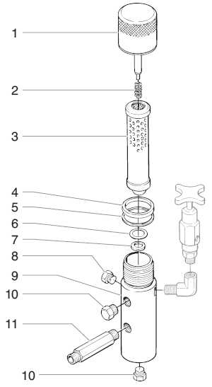 Powrtwin 8900gh Filter Assembly Diagram and Parts List for 8900GH  Titan Paint Sprayer