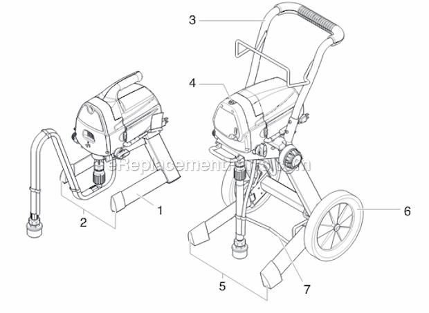 Page A Diagram and Parts List for ADVANTAGE100  Titan Sprayer