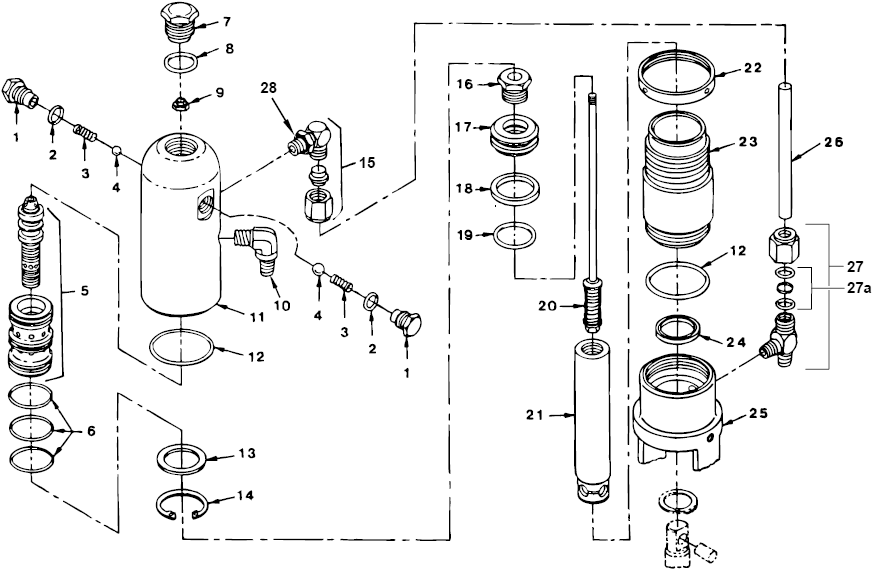 Powrliner 4000 Hydraulic Motor Diagram and Parts List for 4000  Titan Paint Sprayer