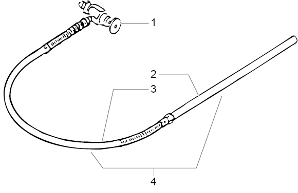 Powrliner 4000 Bleed Line Assembly With Valve(P/N 840-212) Diagram and Parts List for 4000  Titan Paint Sprayer