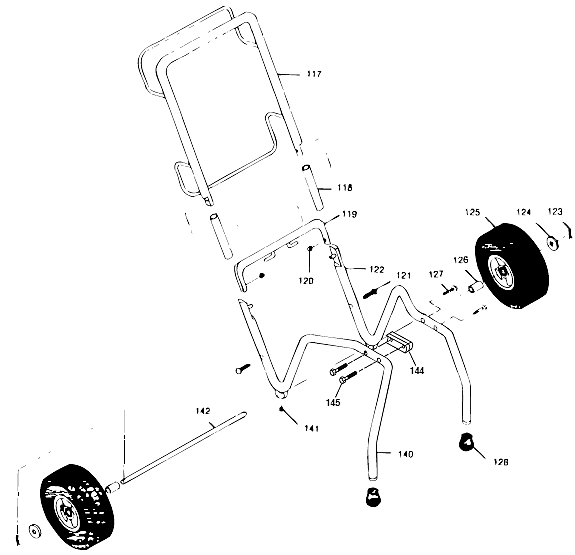 550xc Low Rider Frame Assembly Diagram and Parts List for 550XC  Titan Paint Sprayer