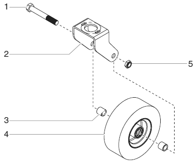 Powrliner 2800 Wheel Assembly (P/N 779-275) Diagram and Parts List for 2800  Titan Paint Sprayer