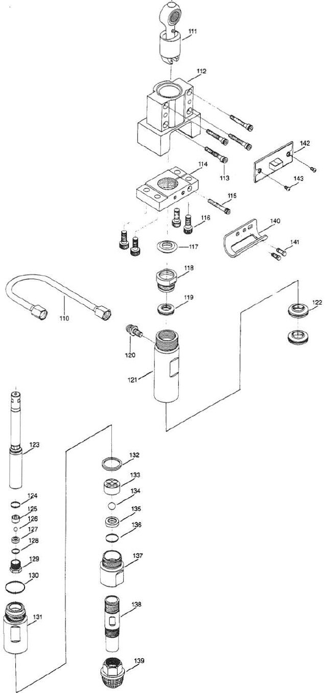Elite G55 Fluid Section Diagram and Parts List for ELITE-G55  Titan Paint Sprayer