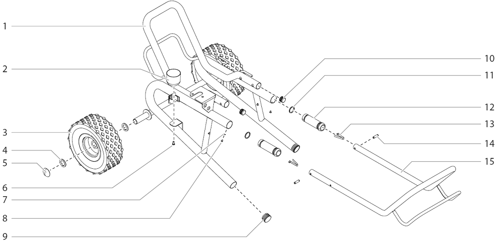 Impact 740 Low Rider Cart (P/N 805-289a) Diagram and Parts List for 740  Titan Paint Sprayer
