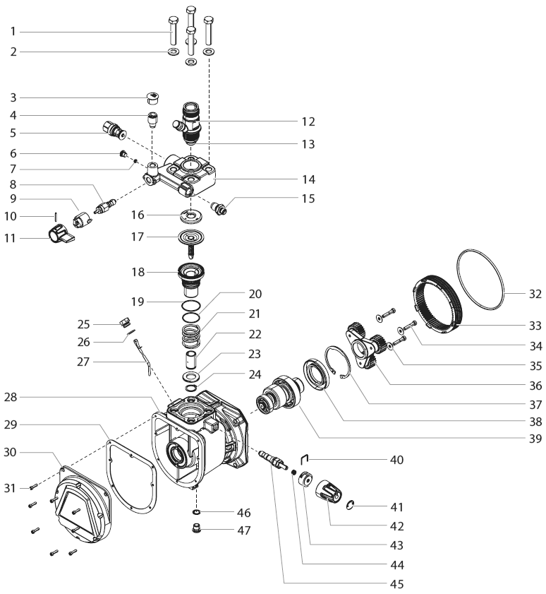 Elite 3000 Pump Assembly Diagram and Parts List for 3000  Titan Paint Sprayer