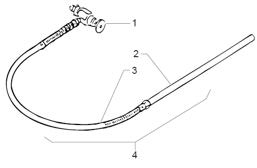 Powrtwin 3500 50th Ann. Bleed Line Assembly With Valve Diagram and Parts List for 3500  Titan Paint Sprayer