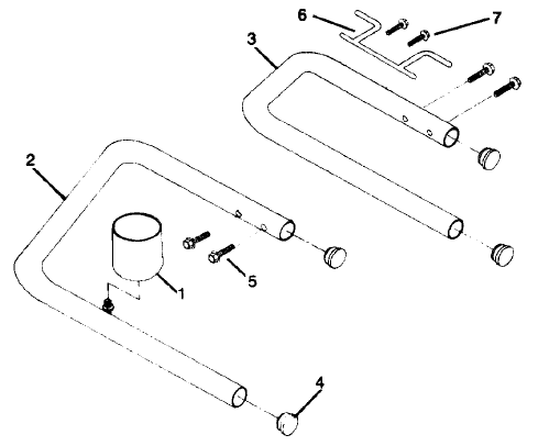 Epic 440e Skid Frame Assembly Diagram and Parts List for 440E  Titan Paint Sprayer