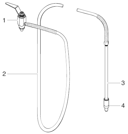 Powrliner 8900xlt Sp Bleed Hose Assembly With Valve Diagram and Parts List for 8900XLTSP  Titan Paint Sprayer