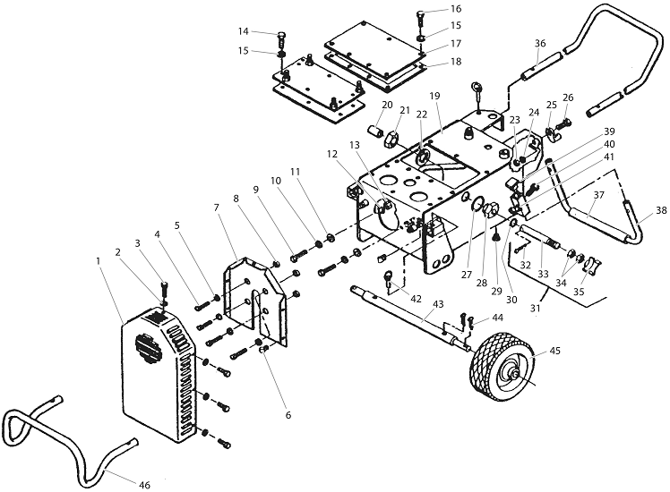 Hydra M And Hydra Pro Super Tank Assembly And Mobil Kit Diagram and Parts List for HYDRA-M4000  Titan Paint Sprayer