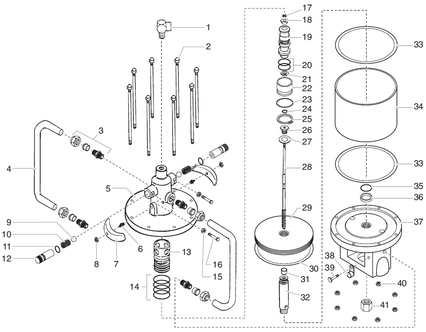 Diagram Diagram and Parts List for 850-555-850-557  Titan Paint Sprayer