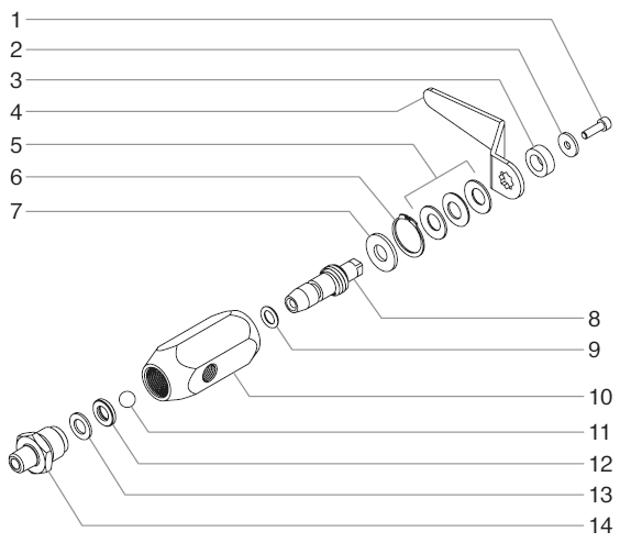 Powrliner 6900xlt Sp Bleed Valve Assembly (P/N 944-030) Diagram and Parts List for 6900XLT POWRLINER Titan Paint Sprayer