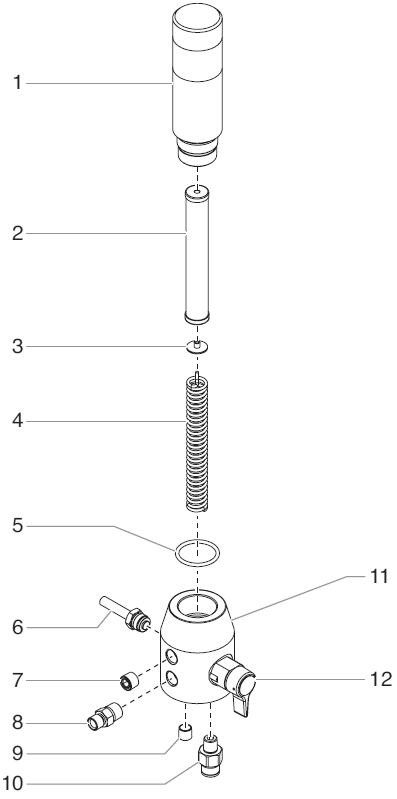 Rentspray 700 Filter Assembly Diagram and Parts List for RENTSPRAY700  Titan Paint Sprayer