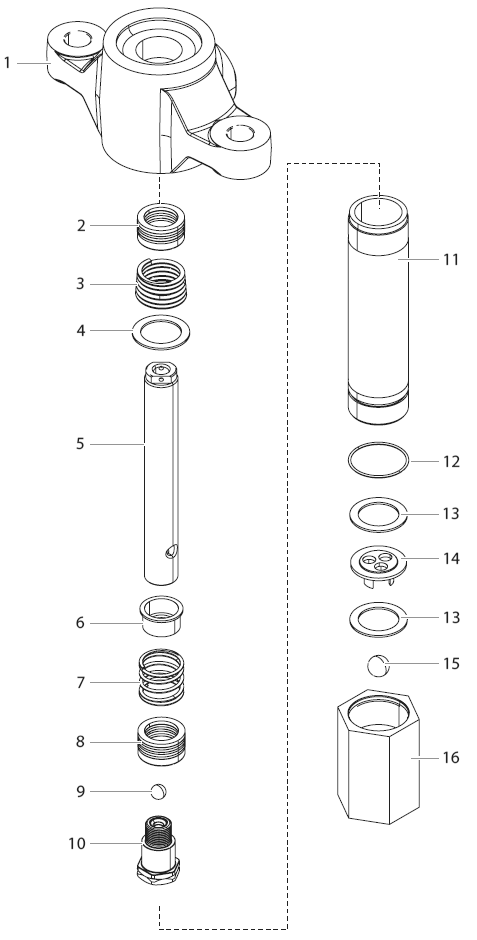Powrcoat 975 Fluid Pump Assembly 0533908 Diagram and Parts List for 975  Titan Paint Sprayer