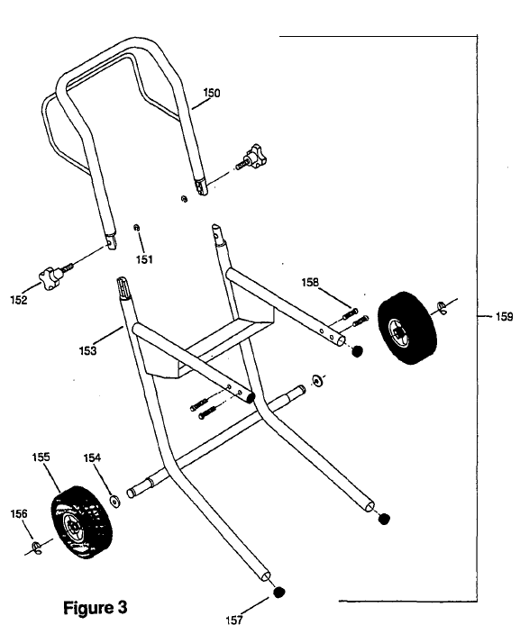 Elite E20 Frame Diagram and Parts List for ELITE-E20  Titan Paint Sprayer