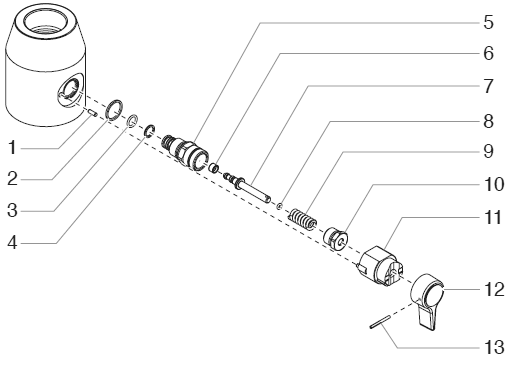 Promark Ii Prime/Spray Valve Assembly (P/N 800-915) Diagram and Parts List for PROMARKII  Titan Paint Sprayer