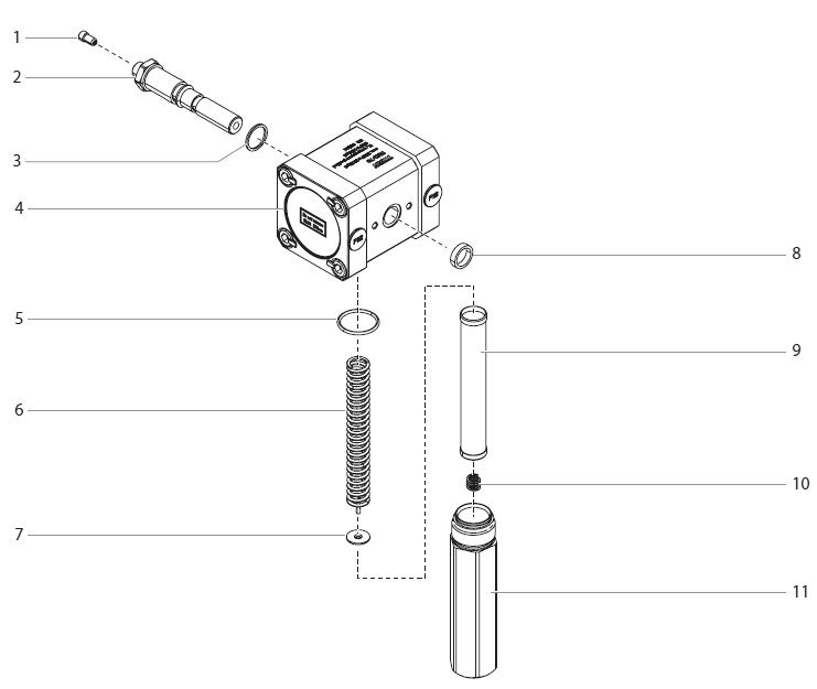 Powrliner 3500/3500s High Pressure Filter Diagram and Parts List for 3500-3500S  Titan Paint Sprayer