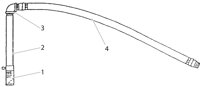 Hydra M4000 Siphon Hose Assembly Diagram and Parts List for HYDRA-M4000  Titan Paint Sprayer