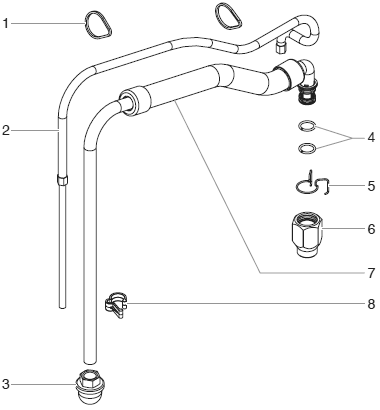 Aircoat Spray System Suction Set Diagram and Parts List for AIRCOAT-SPRAY-SYSTEM  Titan Paint Sprayer