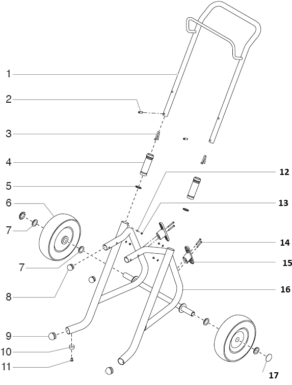 Epx2355 Advantage Upright Cart Assembly Diagram and Parts List for EPX2355 Advantage Series Titan Paint Sprayer