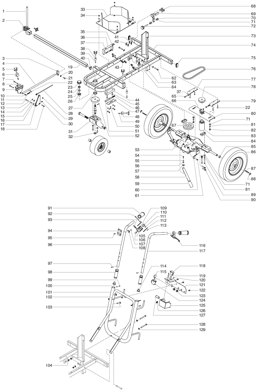 Powrliner 8900xlt Sp Cart Assembly (P/N 779-565) Diagram and Parts List for 8900XLTSP  Titan Paint Sprayer