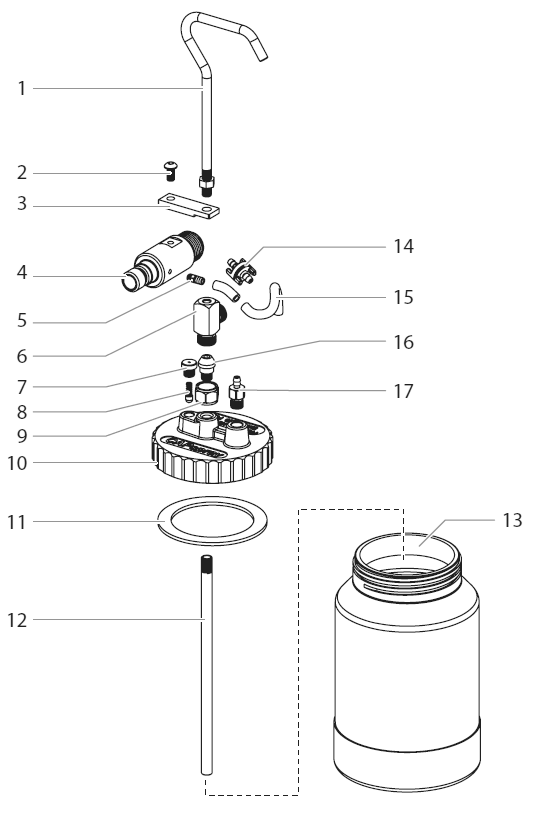 Diagram Diagram and Parts List for 2QUART  Titan Sprayer