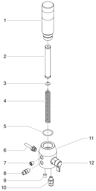 Promark Ii Filter Assembly Diagram and Parts List for PROMARKII  Titan Paint Sprayer