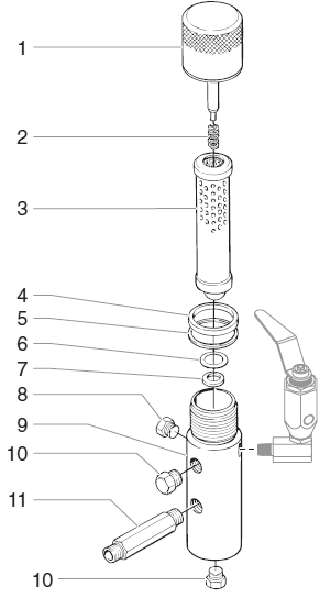 Powrtwin 6900xlt Filter Assembly Diagram and Parts List for 6900XLT powrtwin Titan Paint Sprayer
