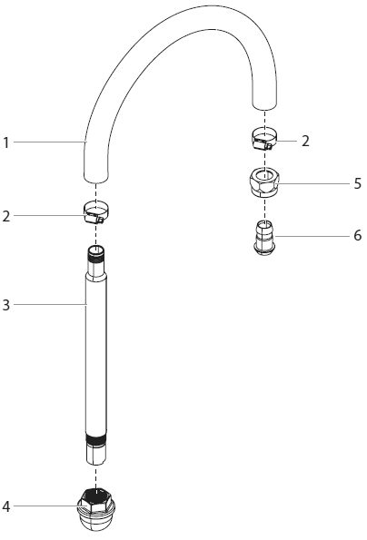 Powrliner 3500/3500s Siphon Hose Assembly P/N 0537242a Diagram and Parts List for 3500-3500S  Titan Paint Sprayer