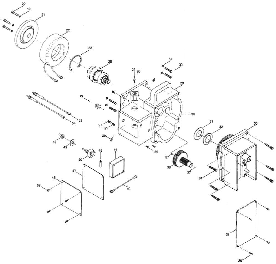 Elite G55 Gear Box Diagram and Parts List for ELITE-G55  Titan Paint Sprayer