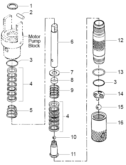 Powrliner 5000 Fluid Pump Diagram and Parts List for 5000  Titan Paint Sprayer