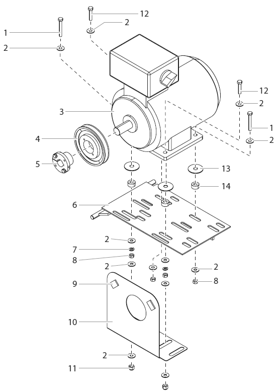Powrtwin 12000 Plus Di Dc Electric Convertokit (400v) Diagram and Parts List for 12000 Plus DI Titan Paint Sprayer