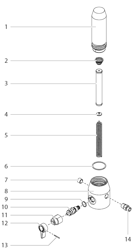 Impact 840 Filter Assembly (P/N 805-269a) Diagram and Parts List for 840  Titan Paint Sprayer