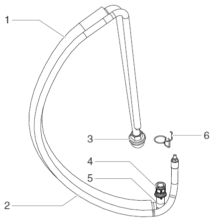 Rentspray 450 Siphon Assembly Diagram and Parts List for 450  Titan Paint Sprayer