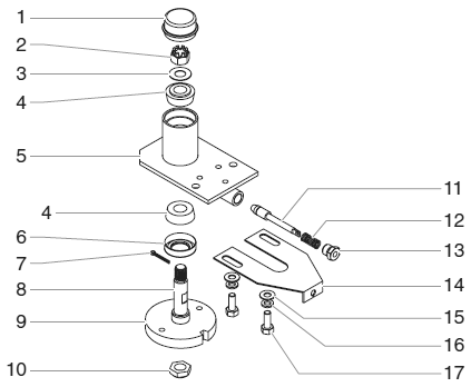Powrliner 2800 Caster Assembly (P/N 779-349) Diagram and Parts List for 2800  Titan Paint Sprayer