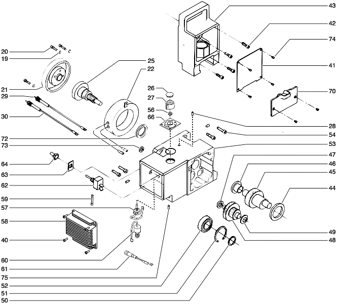 690gxc Gear Box Assembly Diagram and Parts List for 690GXC  Titan Paint Sprayer