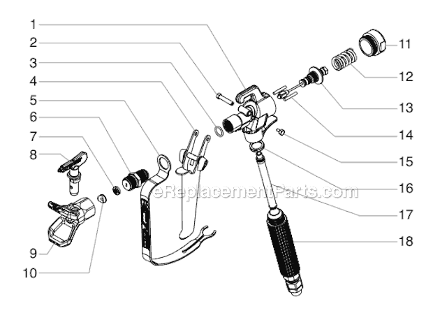 Page A Diagram and Parts List for S-3  Titan Sprayer