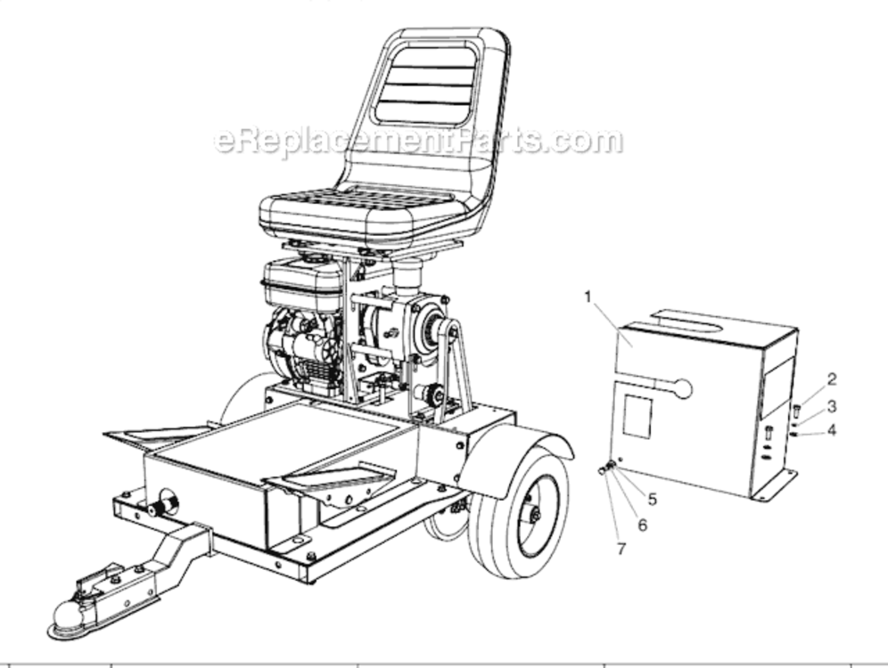 Transmission Diagram and Parts List for SPEEFLO 0290007 Titan Paint Sprayer