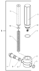 Elite 3000 High Pressure Filter Assembly Diagram and Parts List for 3000  Titan Paint Sprayer