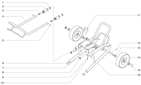 Epx2555 Advantage Series Low Boy Cart Assembly Diagram and Parts List for EPX2555 Advantage Series Titan Paint Sprayer