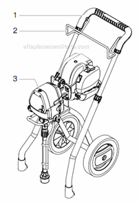 Sprayer Diagram and Parts List for GPX33  Titan Sprayer